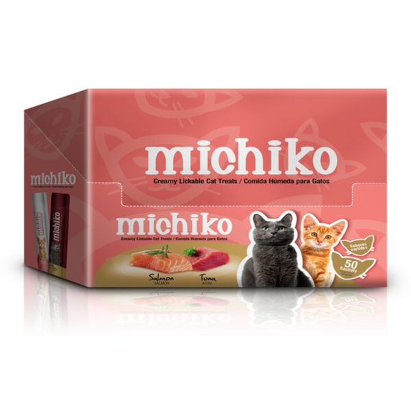 Snack para gatos Michiko x caja de 50 sobres