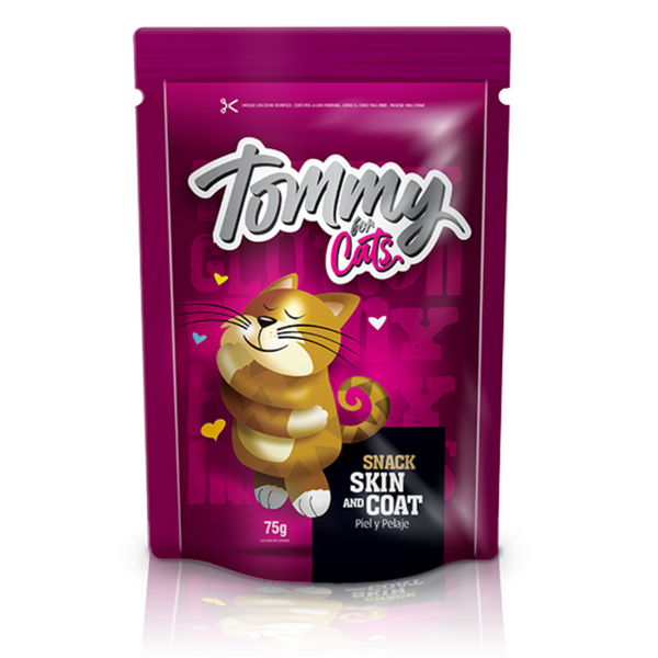 Snack Tommy Cats Skin and Coat 75 Gr