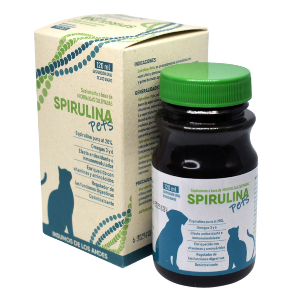 Suplemento Spirulina Pets 120 ML