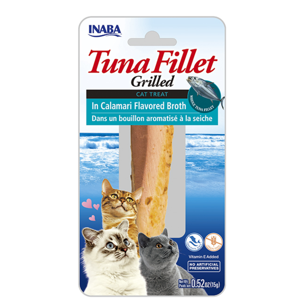 Snack para gatos Inaba Filete de atún en Caldo de Calamar 15gr