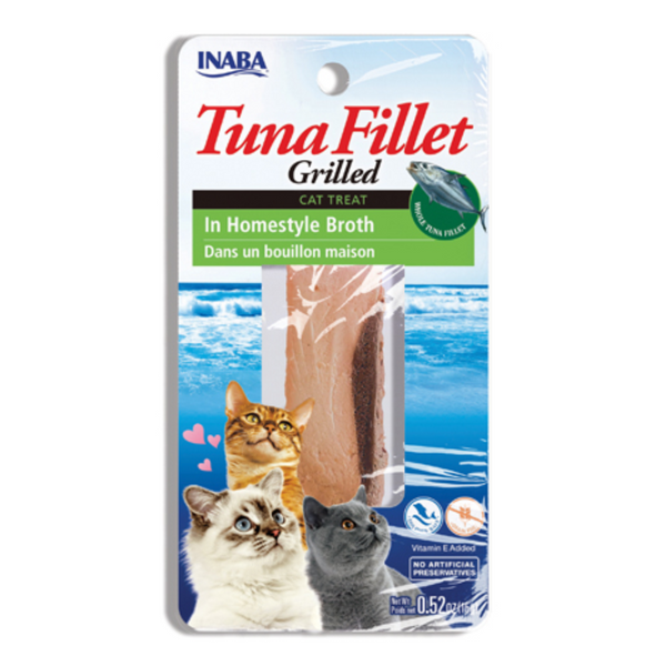 Snack para gatos Inaba Filete de atún en Caldo Casero 15gr
