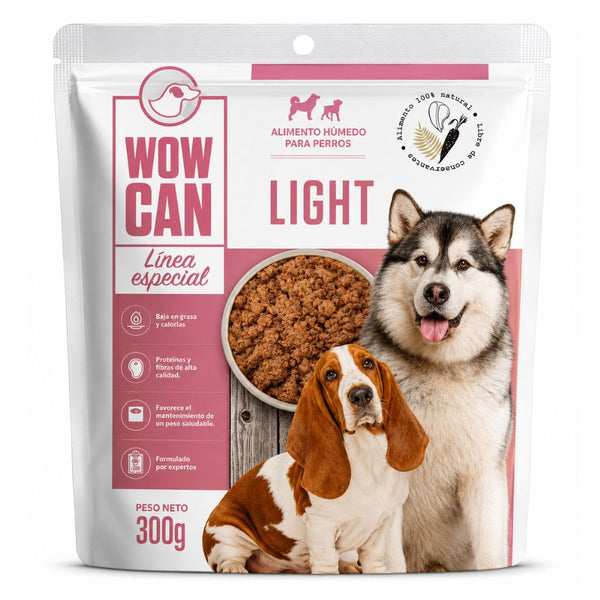 Alimento Húmedo Para Perros Wow Can Light 300 gr